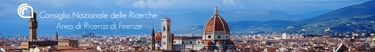 Panorama di Firenze con logo del Consiglio Nazionale delle Ricerche - Area di Ricerca di Firenze