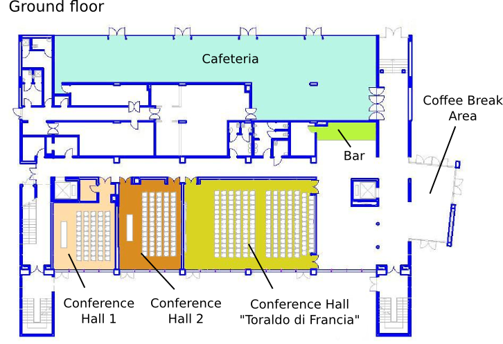 Congress Center Map - Ground floor